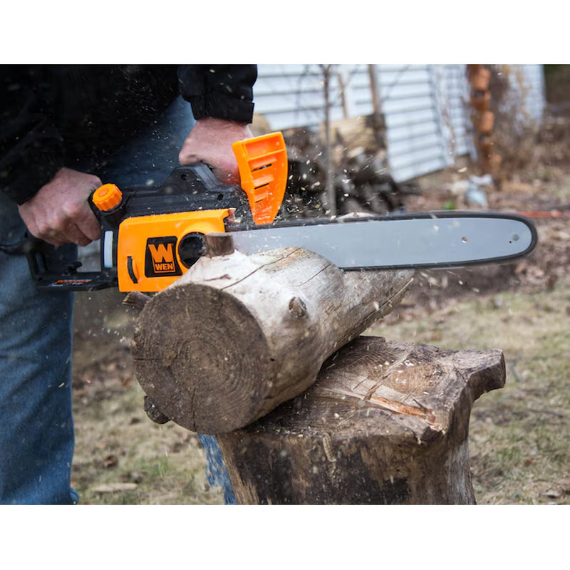 16-In Corded Electric 12 Amp Chainsaw