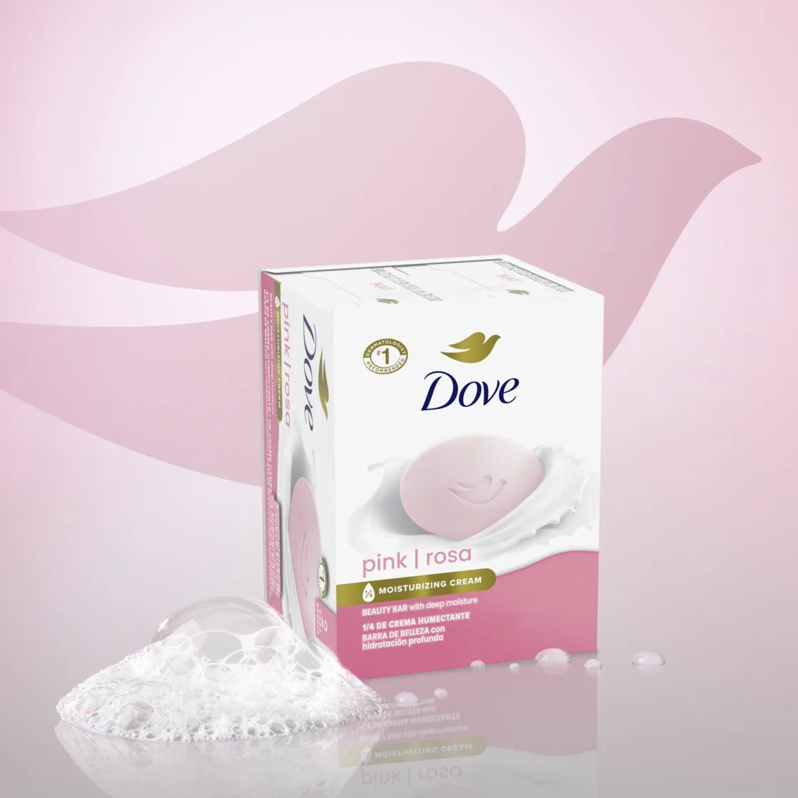 Beauty Bar Women'S Bath Soap Pink Rosa, 3.75 Oz 12 Bars
