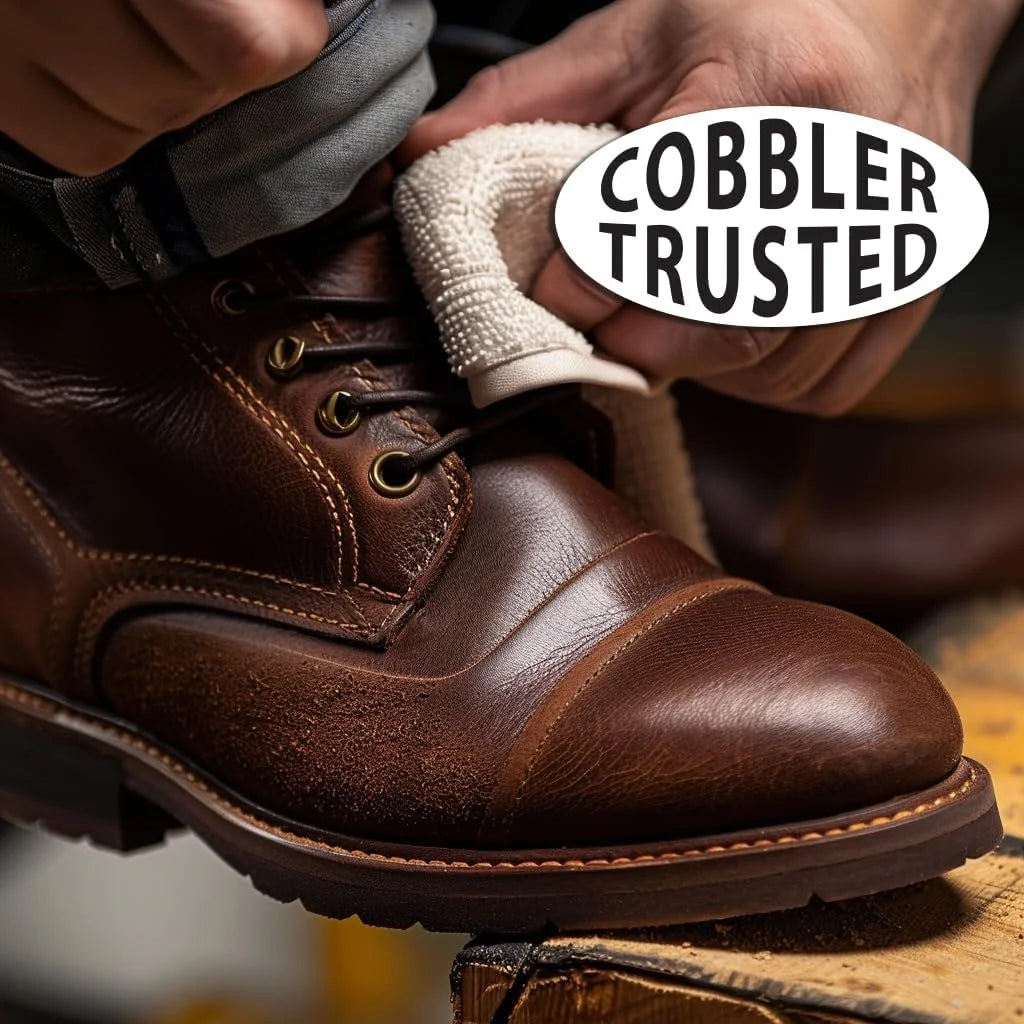 Premium Leather Boot & Shoe Polish Cream - Restores, Conditions & Polishes - Dark Brown - 3 Oz