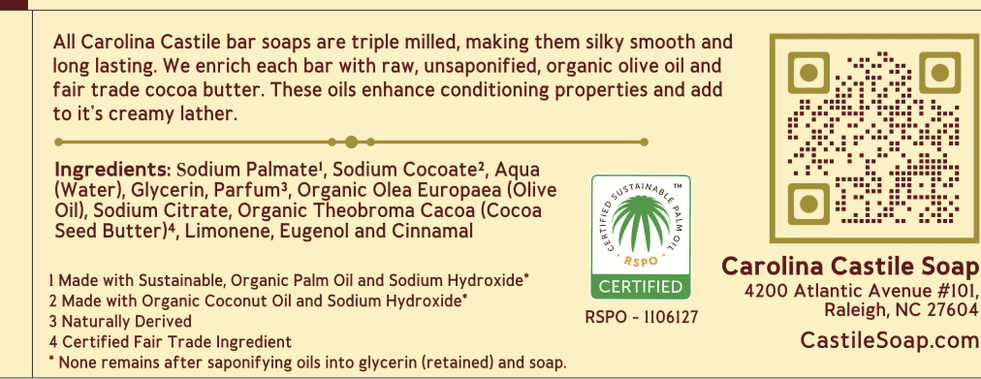 Vegan Castile Bar Soap – Variety 6 Pack of Natural Soap for Men, Women, and Kids – Gentle, Hydrating Castile Soap Bars with Organic Cocoa Butter and Olive Oil, 5 Oz. Each