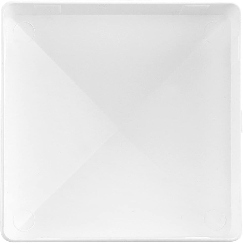 5”X5” White Vinyl Fence Post Caps 8 Pack for Mailbox Deck Dock Lamp Post