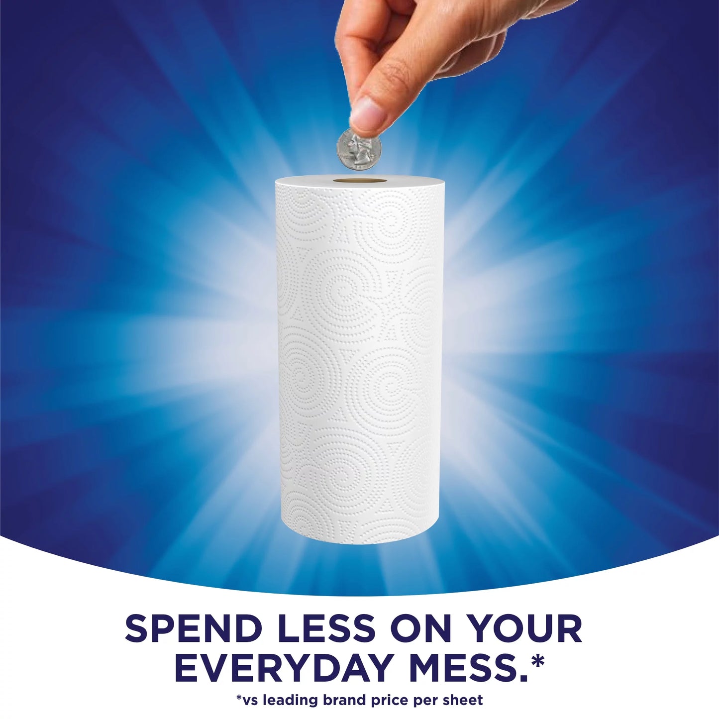 Sparkle Pick-A-Size Paper Towels, 12 Double Rolls, White, Everyday Value Paper Towel