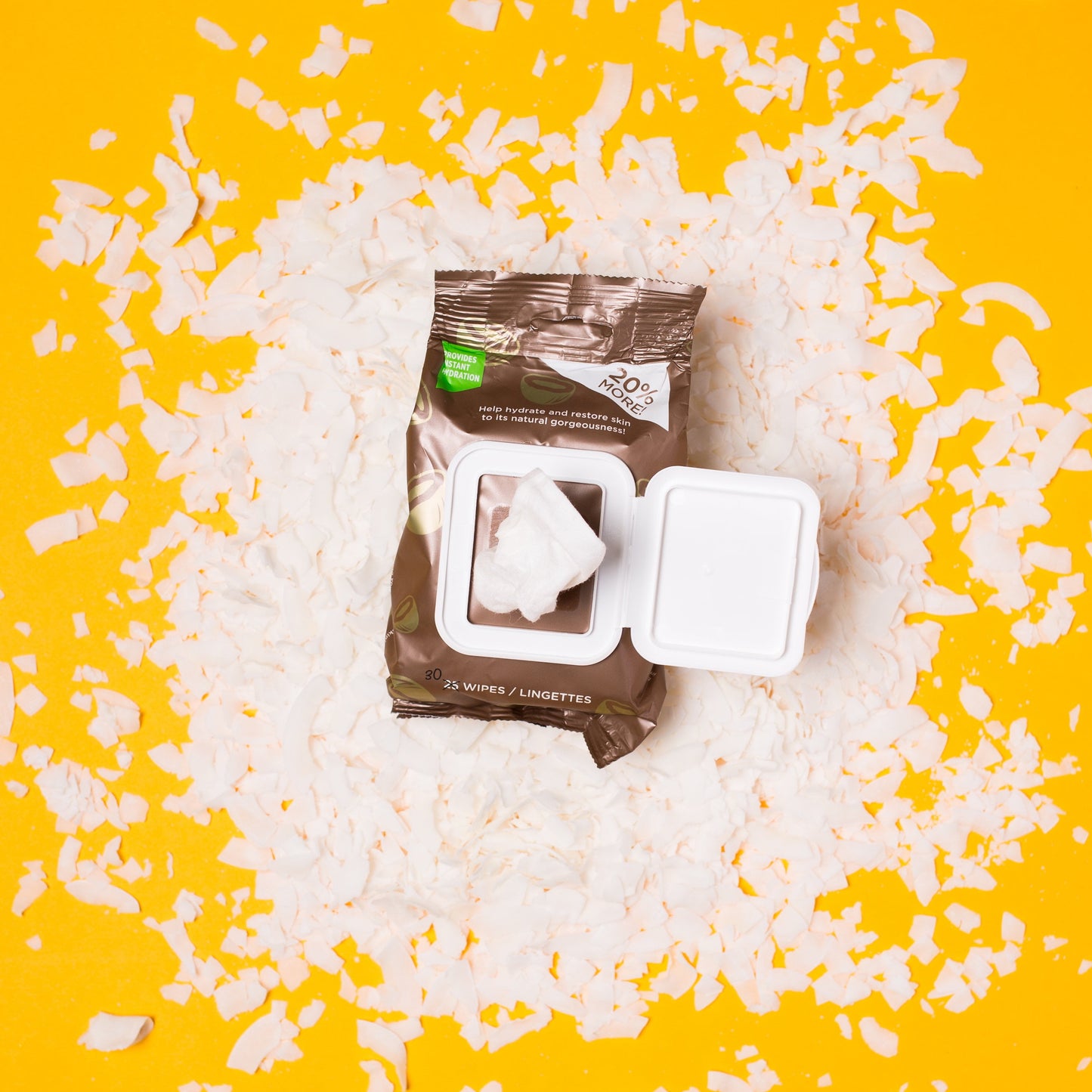 Coconut Cleansing Wipes Hydrating Makeup Remover Wipes, 30 Ct