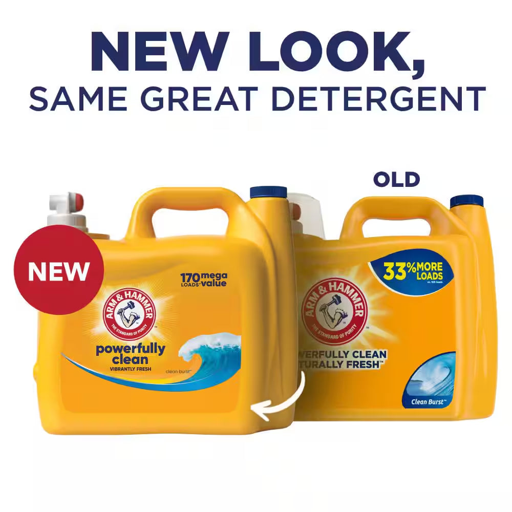 Clean Burst Dual HE Liquid Laundry Detergent, 170-Loads, 170 Fl.Oz.