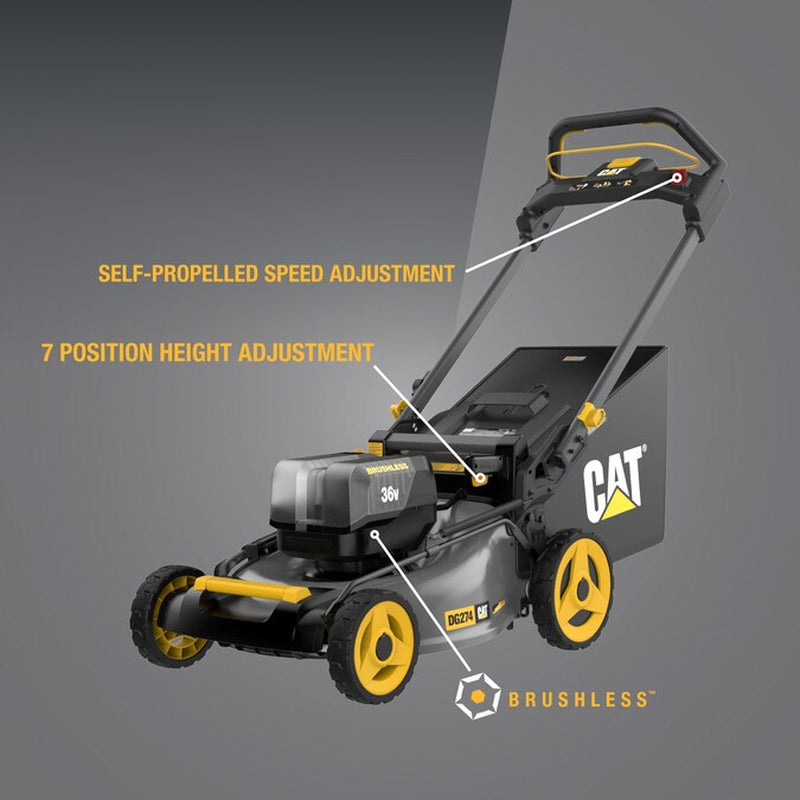 36-Volt, (2 X 18-Volt) 8 Ah Batteries 21-In Self Propelled Battery Walk Mower With
