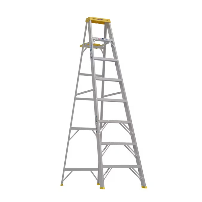 300 4-Ft ( 8-Ft Reach Height ) Aluminum Type 1 - 250 Lbs. Load Capacity Step Ladder