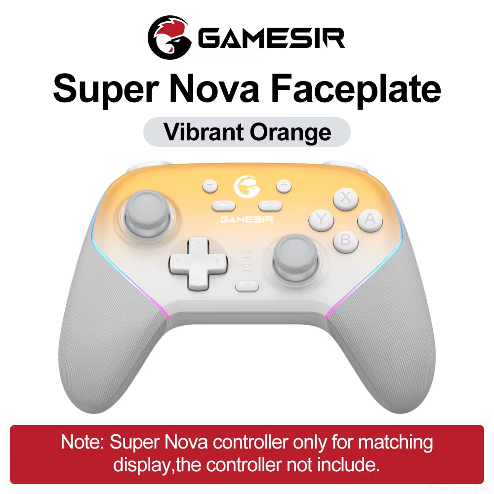 Super Nova Magnetic Faceplate Personalize Gamepads Multicolor Shell Cover Wireless Controle Front Case Top Cover