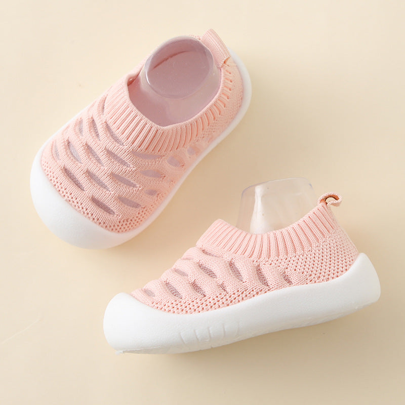 Summer breathable baby and children's shoes, soft-soled walking shoes for children, indoor floor shoes for toddlers