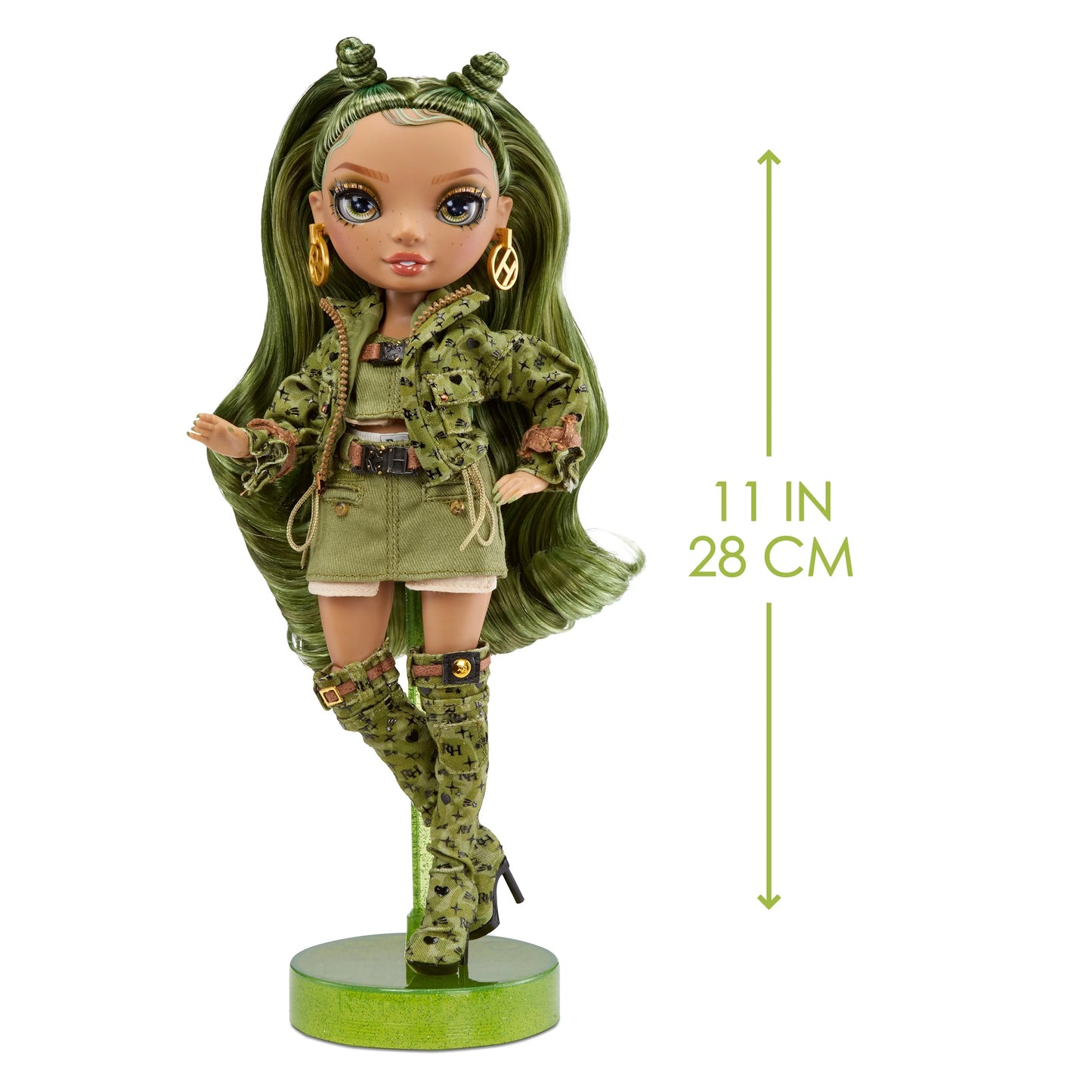 Olivia, Camo Green Fashion Doll, 11 Inches