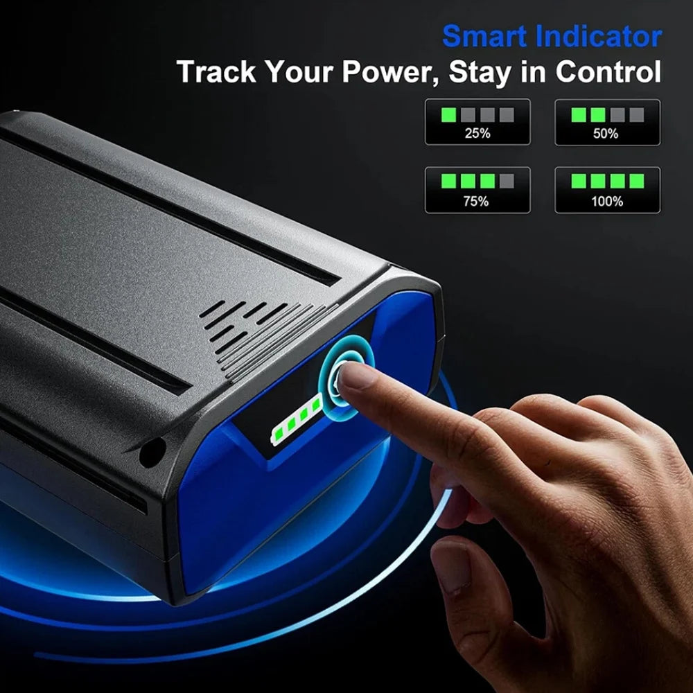 2 Packs Replacement for Kobalt 40V Battery 6000Mah KPM1040A-03, KM-1640-06, KM 4040-06 Cordless Power Tool