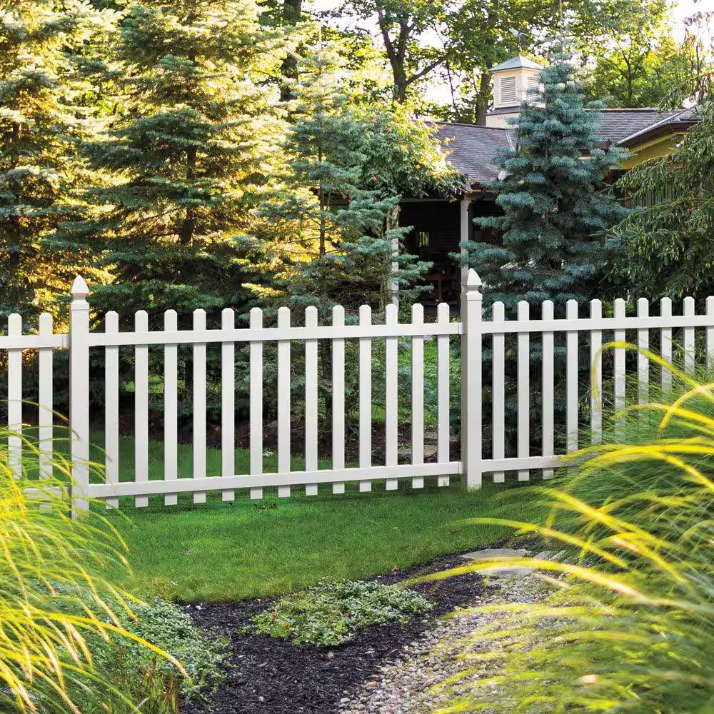 4 In. X 4 In. X 6 Ft. White Vinyl Square Fence Post