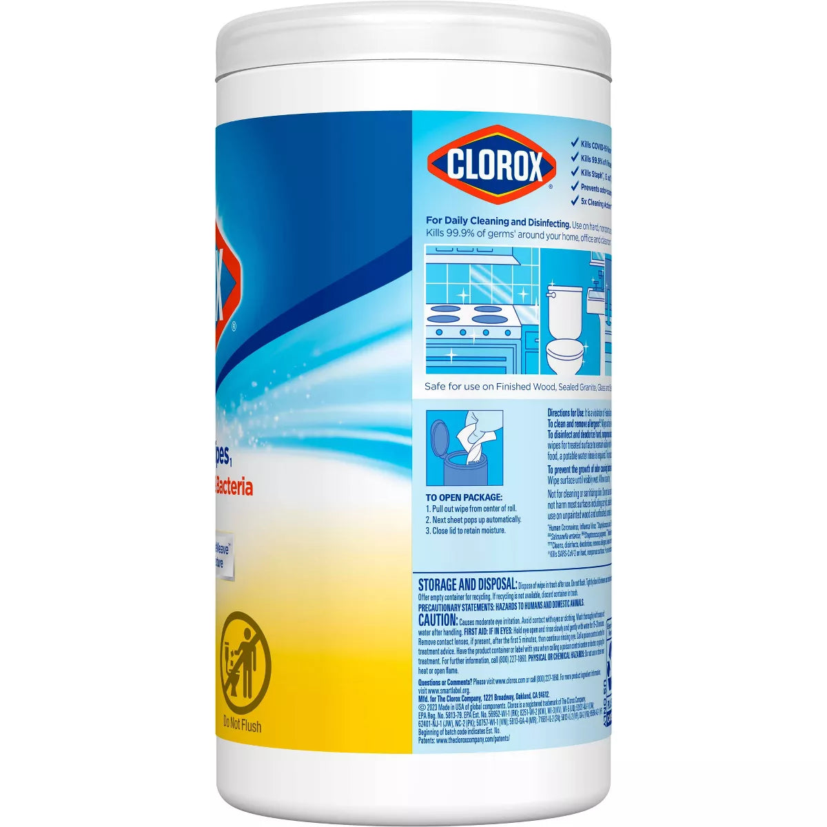 Clorox Crisp Lemon Disinfecting Wipes Bleach Free Cleaning Wipes