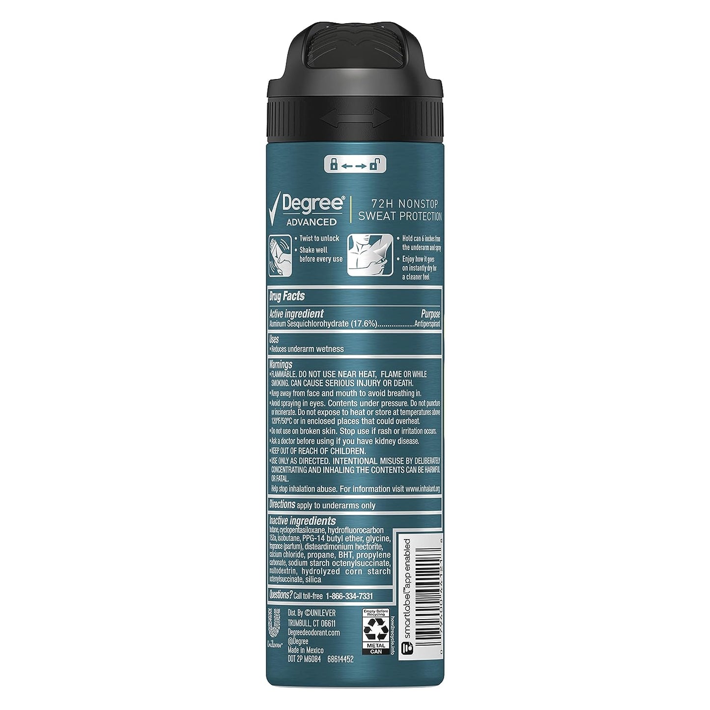 Degree Men Antiperspirant Deodorant Dry Spray Sport Defense 3 Count Deodorant Fo