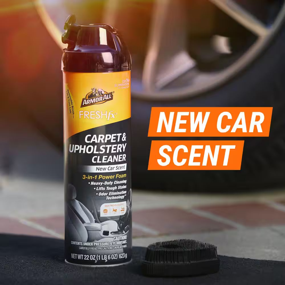 Fresh Fx 22 Oz. Power Foam Carpet and Upholstery Cleaner - New Car Scent