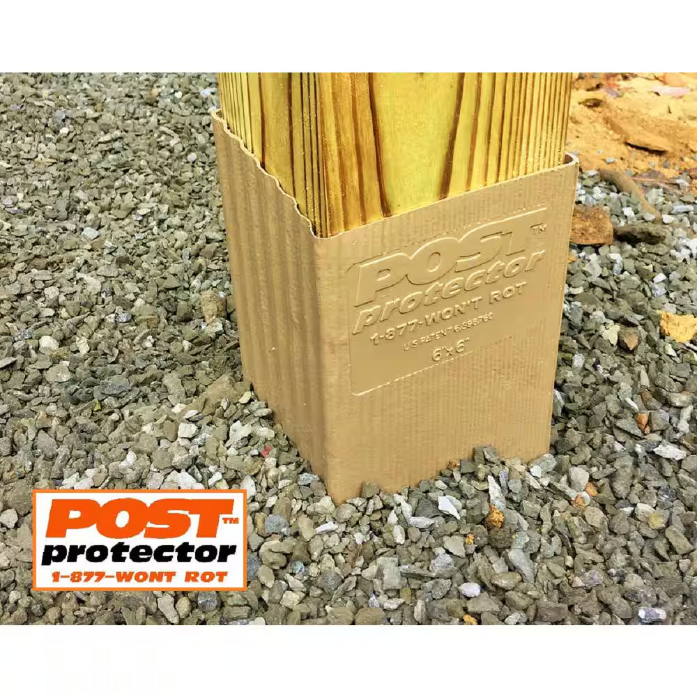 4 In. X 4 In. X 42 In. In-Ground Fence Post Decay Protection