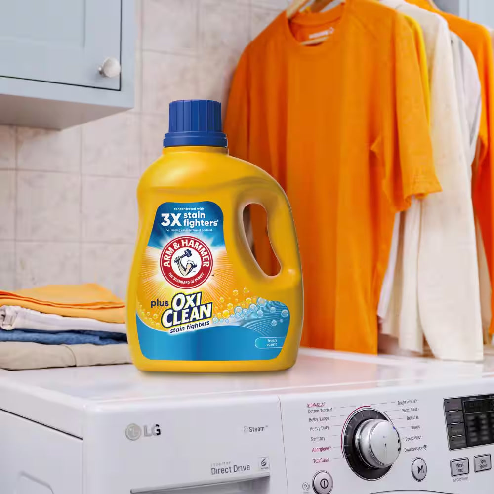 Fresh Scent plus Oxiclean Liquid Laundry Detergent, 77-Loads, 100.5 Fl.Oz.
