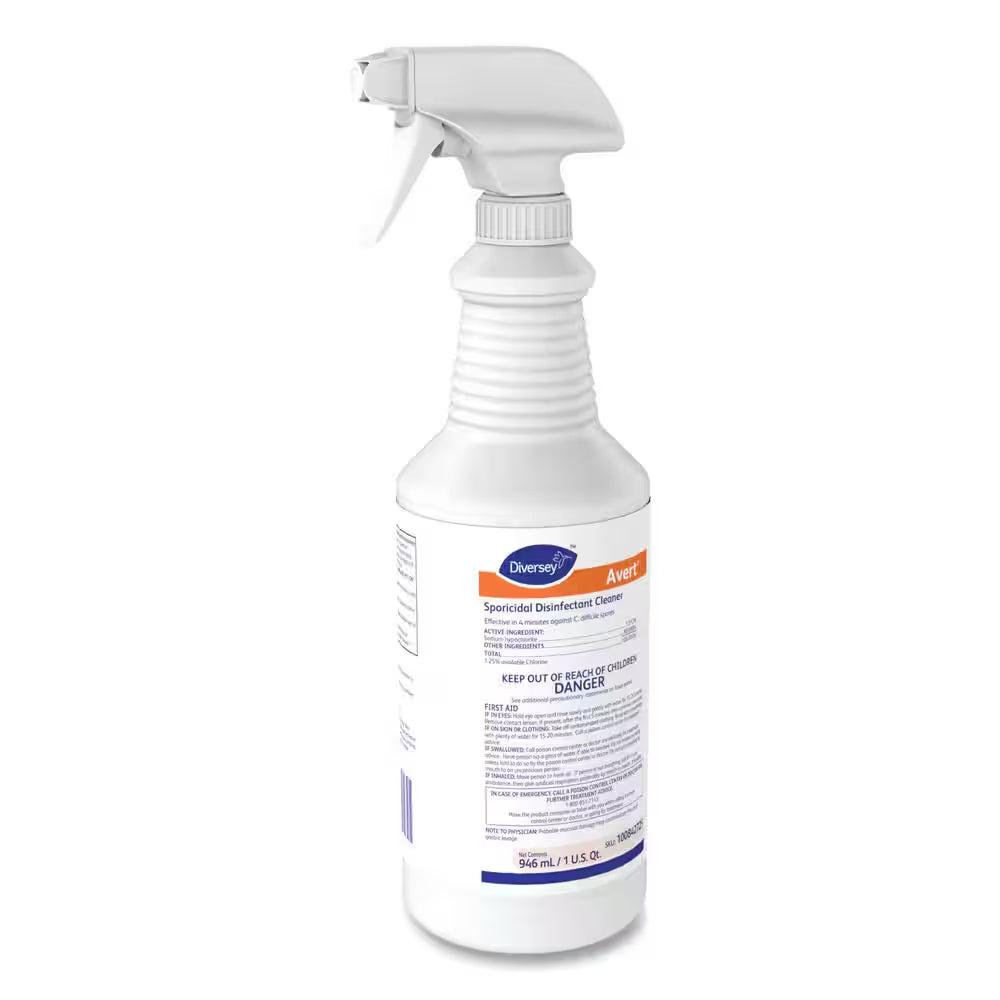 32 Oz. Avert Sporicidal Disinfecting All-Purpose Cleaner, Spray Bottle, 12/Carton