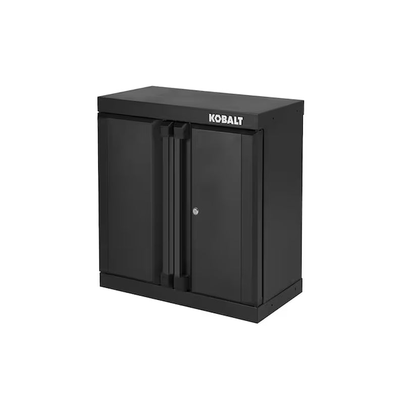 28-In W X 28-In H X 12.5-In D Wall-Mounted Steel Garage Cabinet in Silver