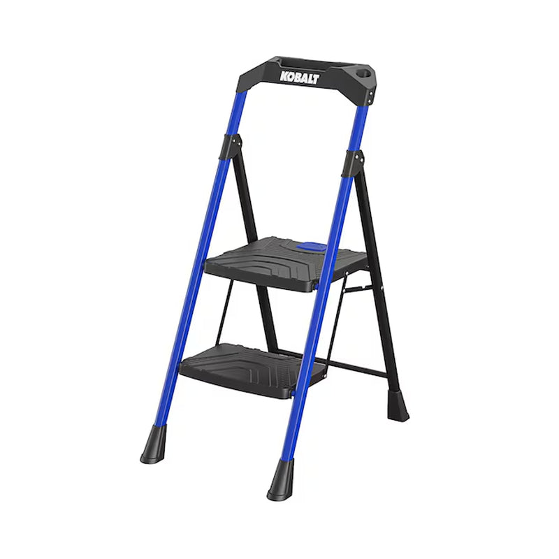 2 -Step 300-Lb Capacity Steel Foldable Step Stool