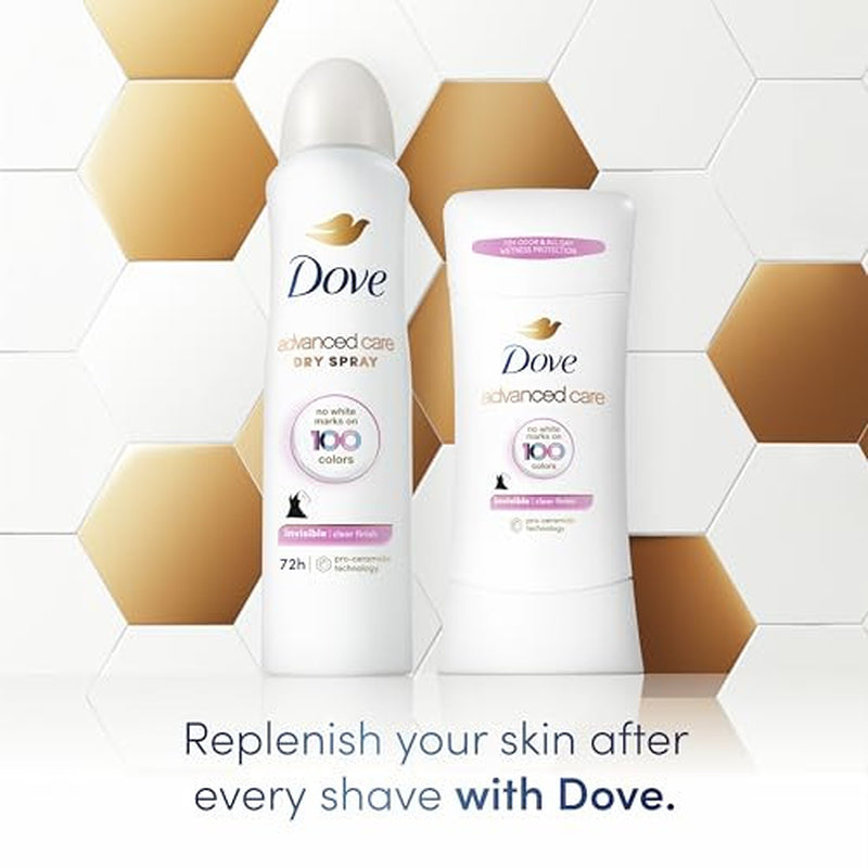 Dove Advanced Care Clear Finish Antiperspirant Deodorant Spray 3.8Oz 72 Hour ...