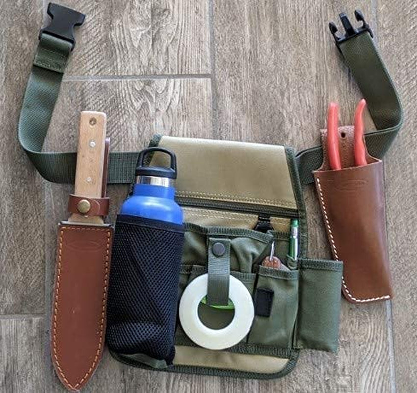 Garden Tool Belt Green-Tan XL