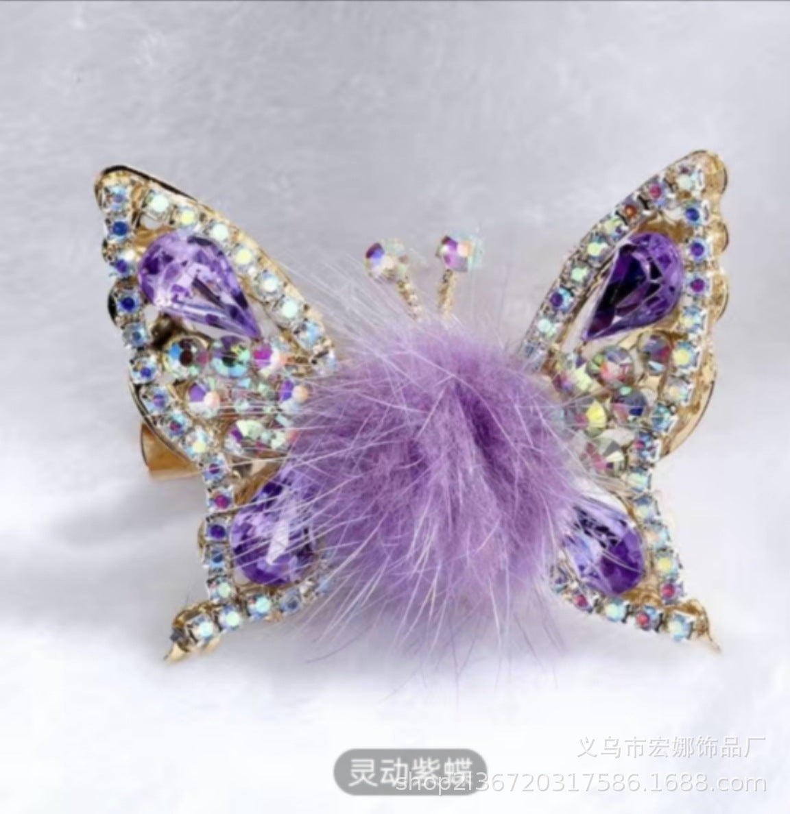 Jewel Entrusted Butterfly Pendant – Elegant Symbol of Transformation