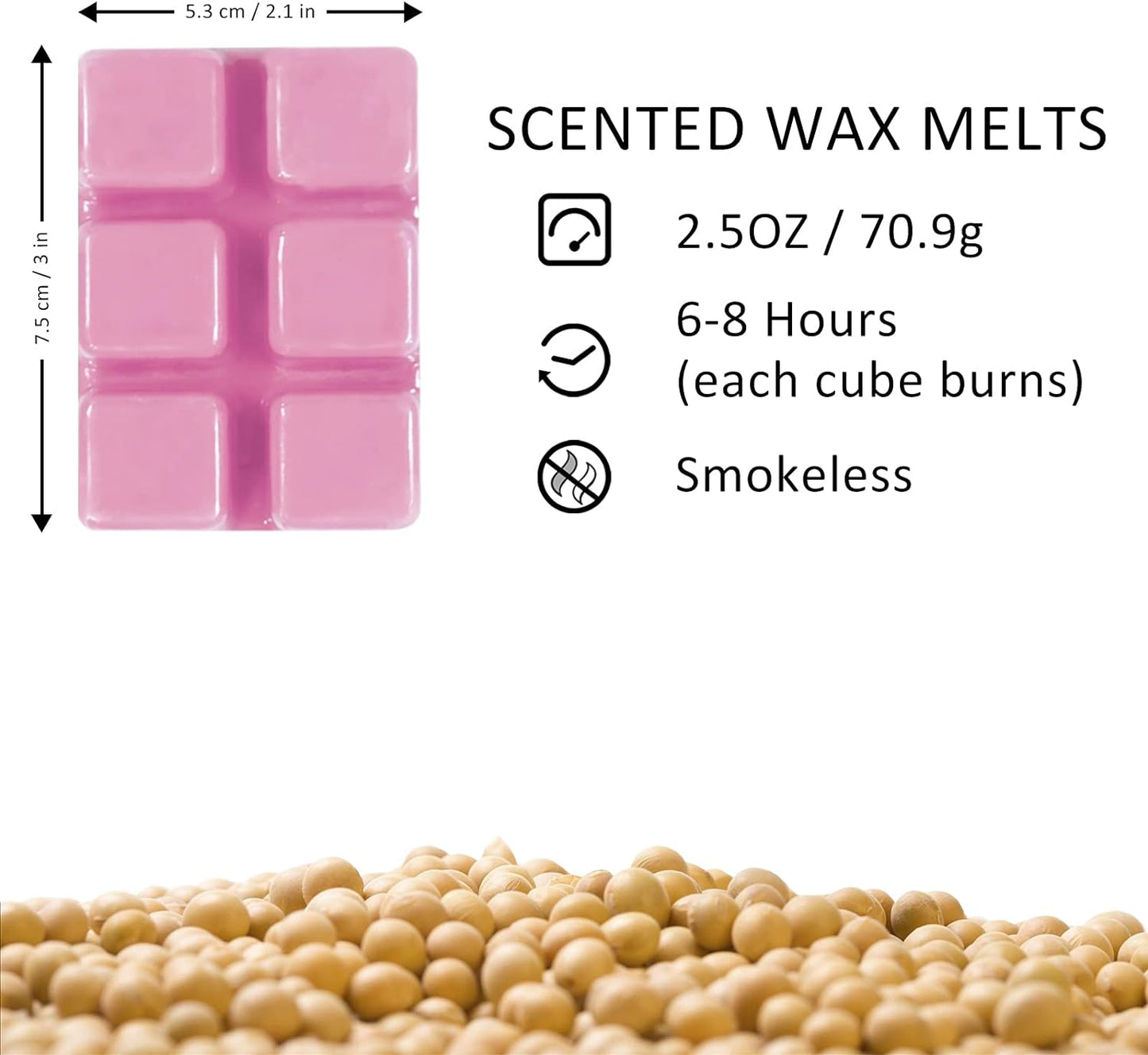 Wax Melts Cubes, Scented Wax Melts Gift Set for Warmer