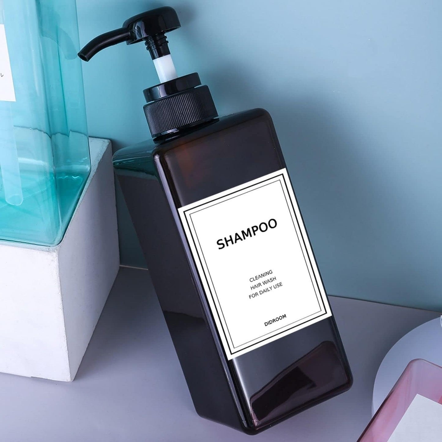 Shampoo and Conditioner Dispenser, Refillable Shampoo and Conditioner Bottles Se