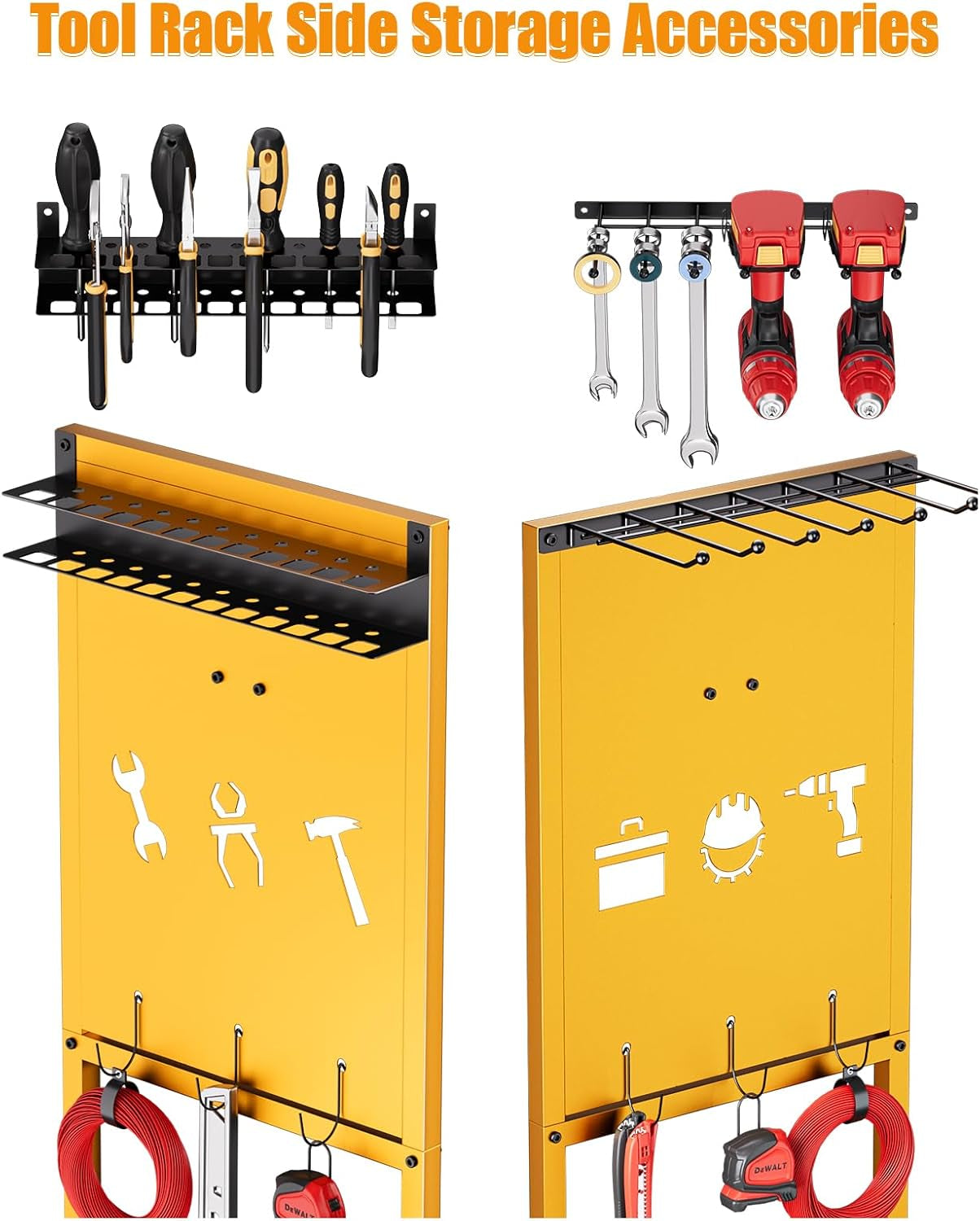 Power Tool Organizer with Wheels - Garage Power Tools Storage Cart, Large Rollin