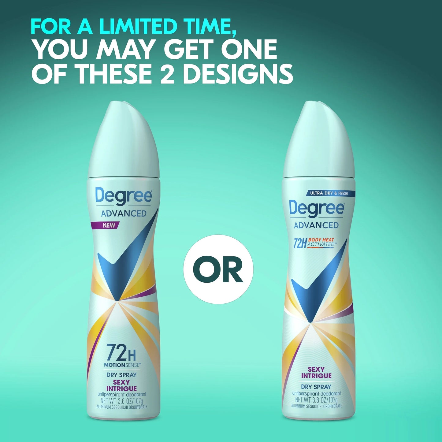 Advanced Long Lasting Women'S Antiperspirant Deodorant Dry Spray Sexy Intrigue, 3.8 Oz