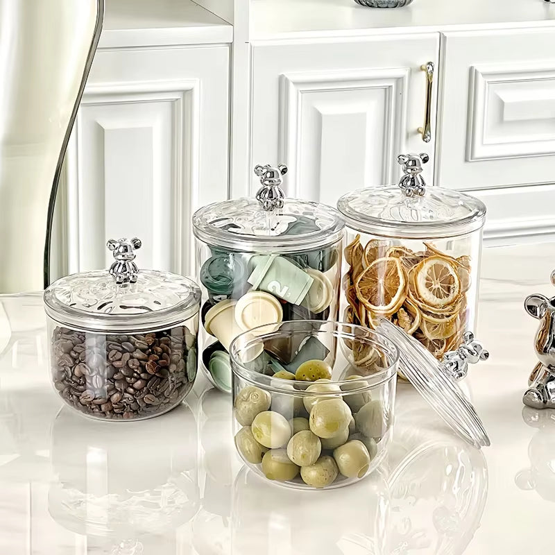 1 Household Coffee Bean Storage Jar, Tea Storage Jar, Sealed Jar, Capsule Coffee Storage Jar, Candy Biscuit Storage Box, Storage
