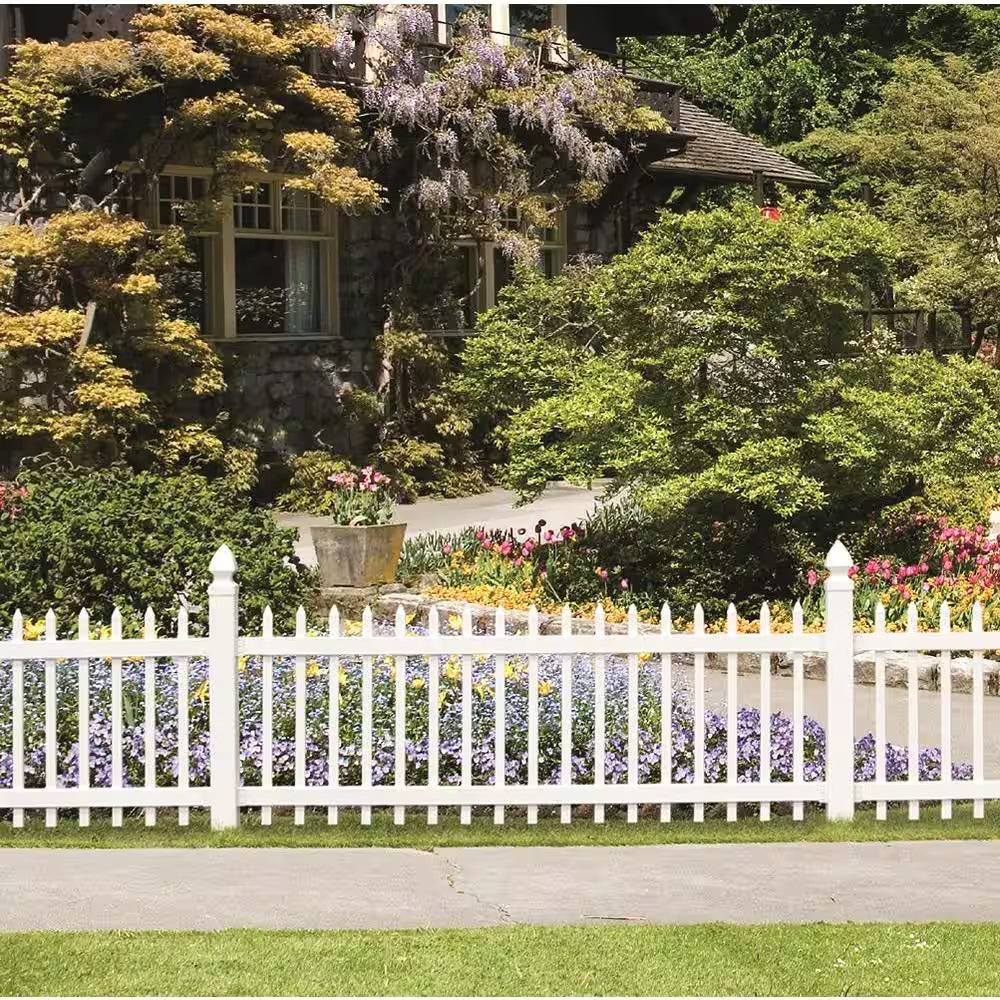 4 In. X 4 In. X 6 Ft. White Vinyl Square Fence Post