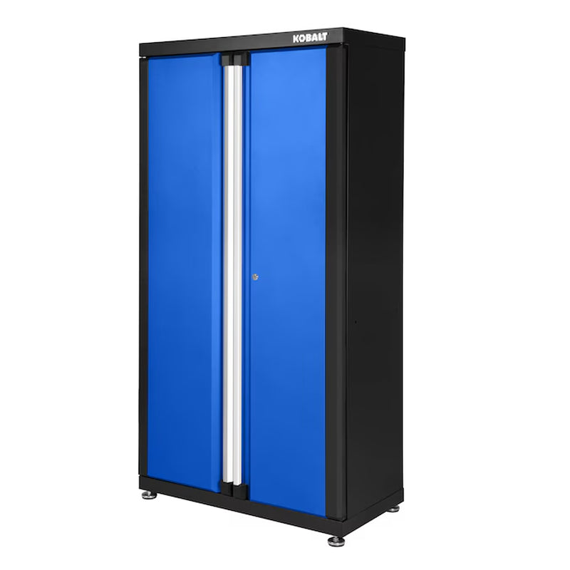 36-In W X 72-In H X 18.5-In D Freestanding Steel Garage Cabinet in Silver