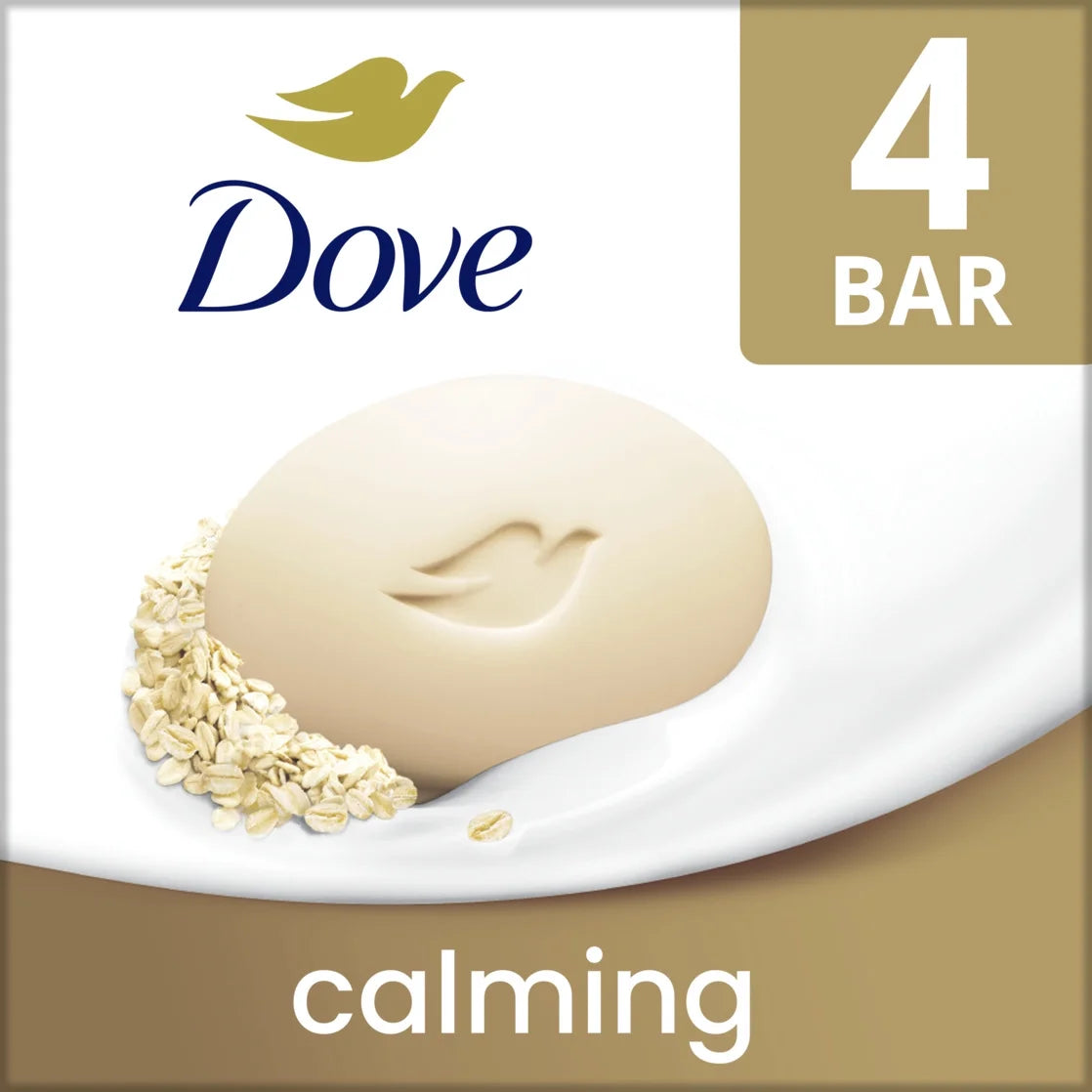 Beauty Bar Women'S Bath Soap Calming Oatmeal & Rice Milk, 3.75 Oz 4 Bars