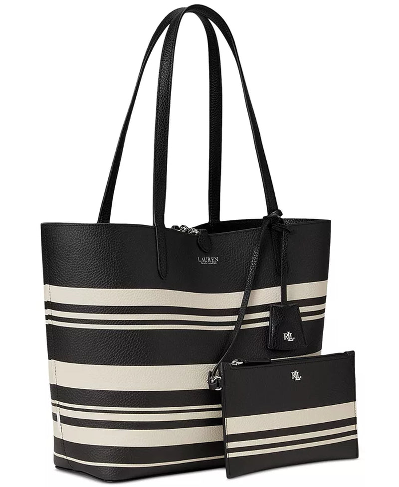Faux-Leather Reversible Tote Bag