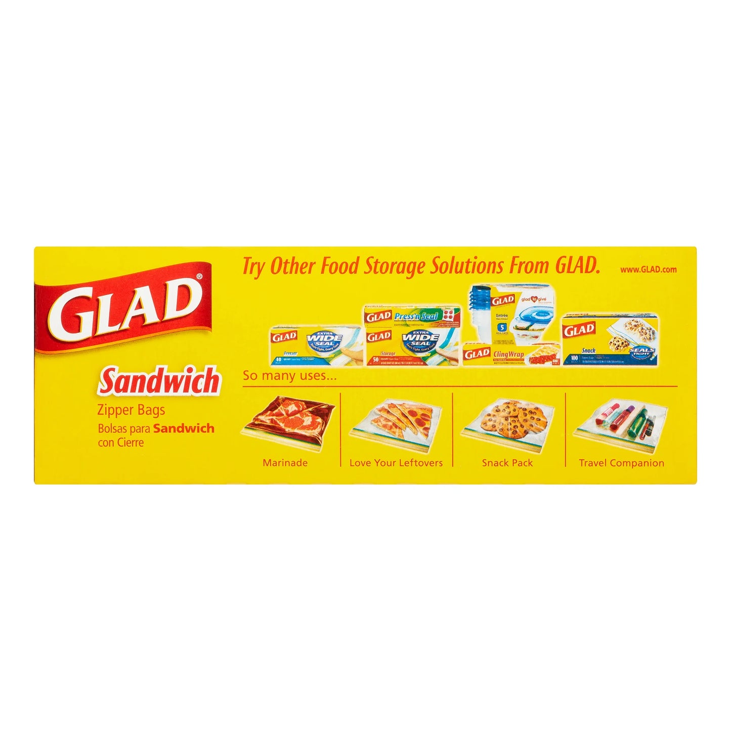 Zipper Sandwich Bags, 50 Ct