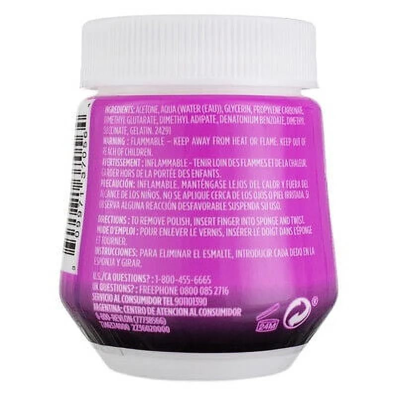 2 Pack - Twist & Scrub Sponge Nail Polish Remover Jar 1.75 Fl Oz