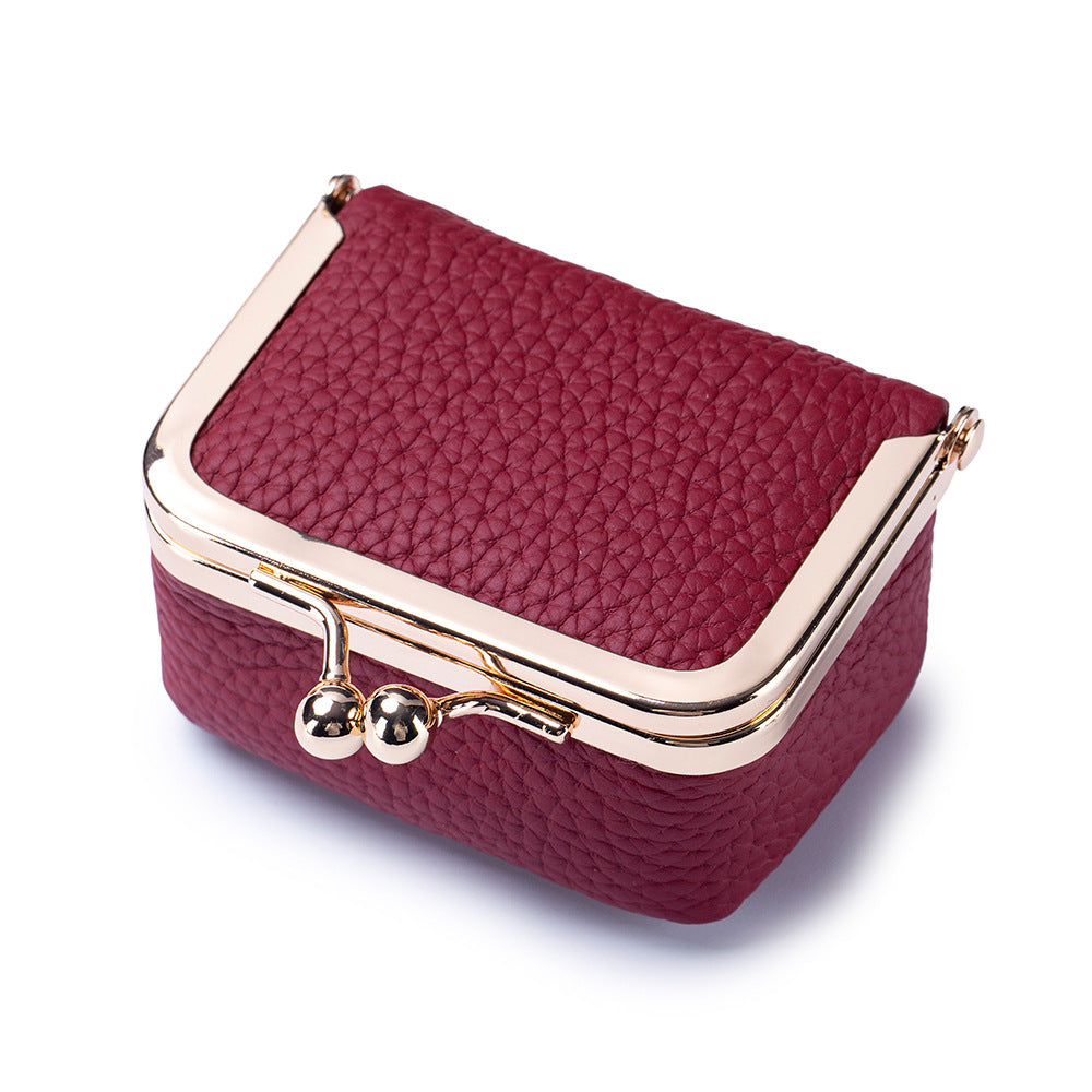 New genuine leather all-sized gold bag, diamond ring, jewelry bag, mini ring, necklace, earrings, accessory box, coin purse