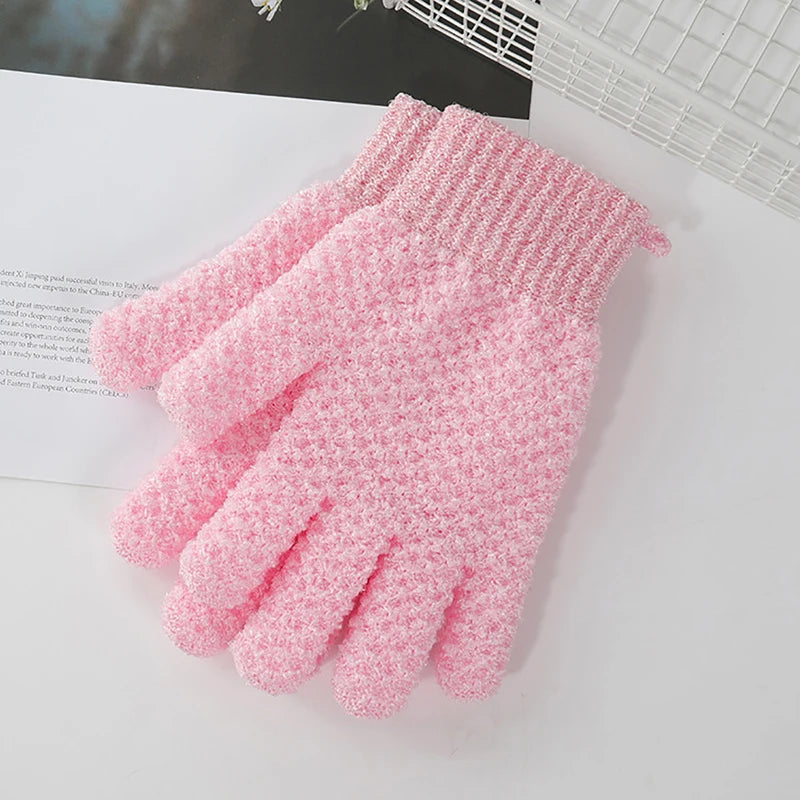 1PC Shower Scrub Gloves Bath for Peeling Exfoliating Gloves Massage for Body Scrub Sponge Wash Skin Moisturizing SPA Mitt