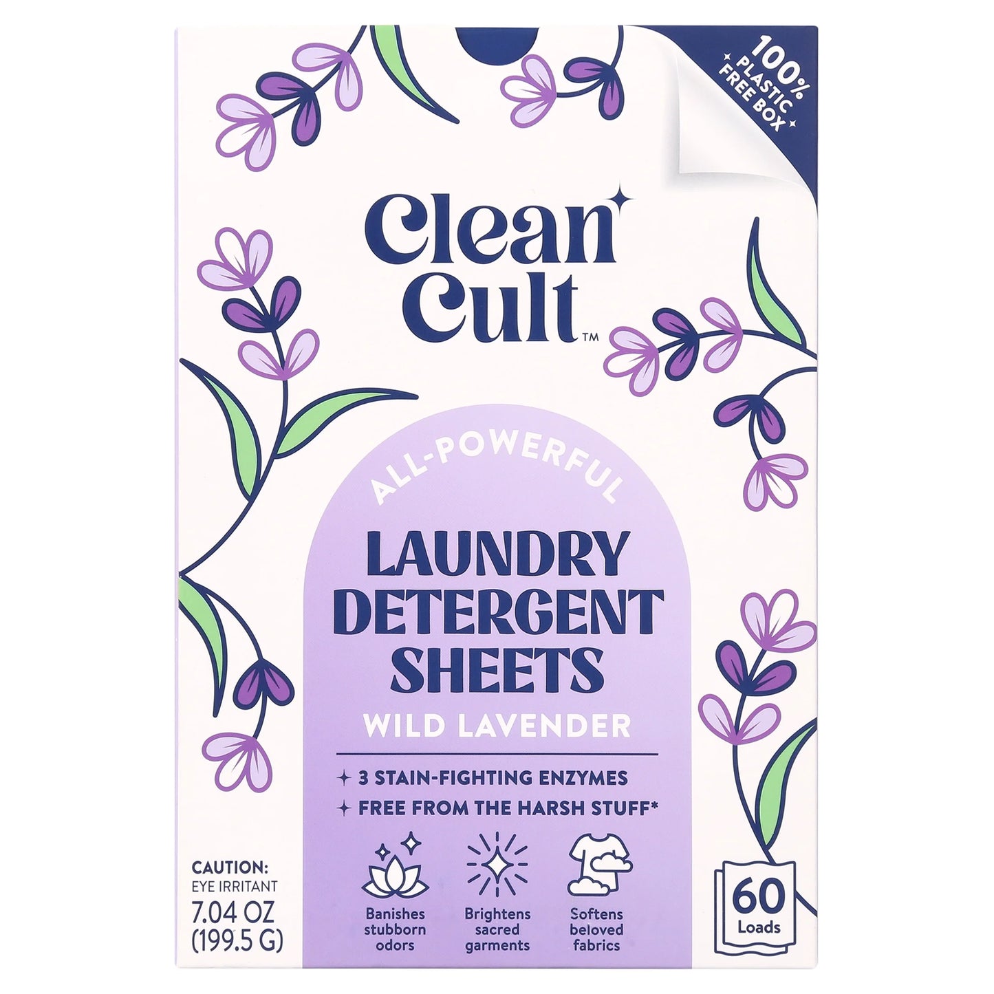 Laundry Detergent Sheets, Wild Lavender Scent, 60 Count