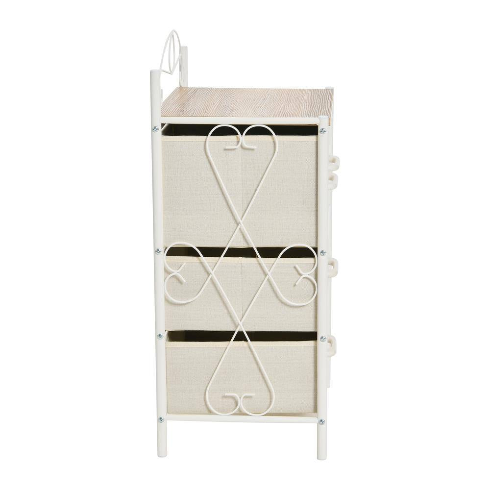 Victoria Coastal Oak 31.7 In. Accent Cabinet with 4-Drawers