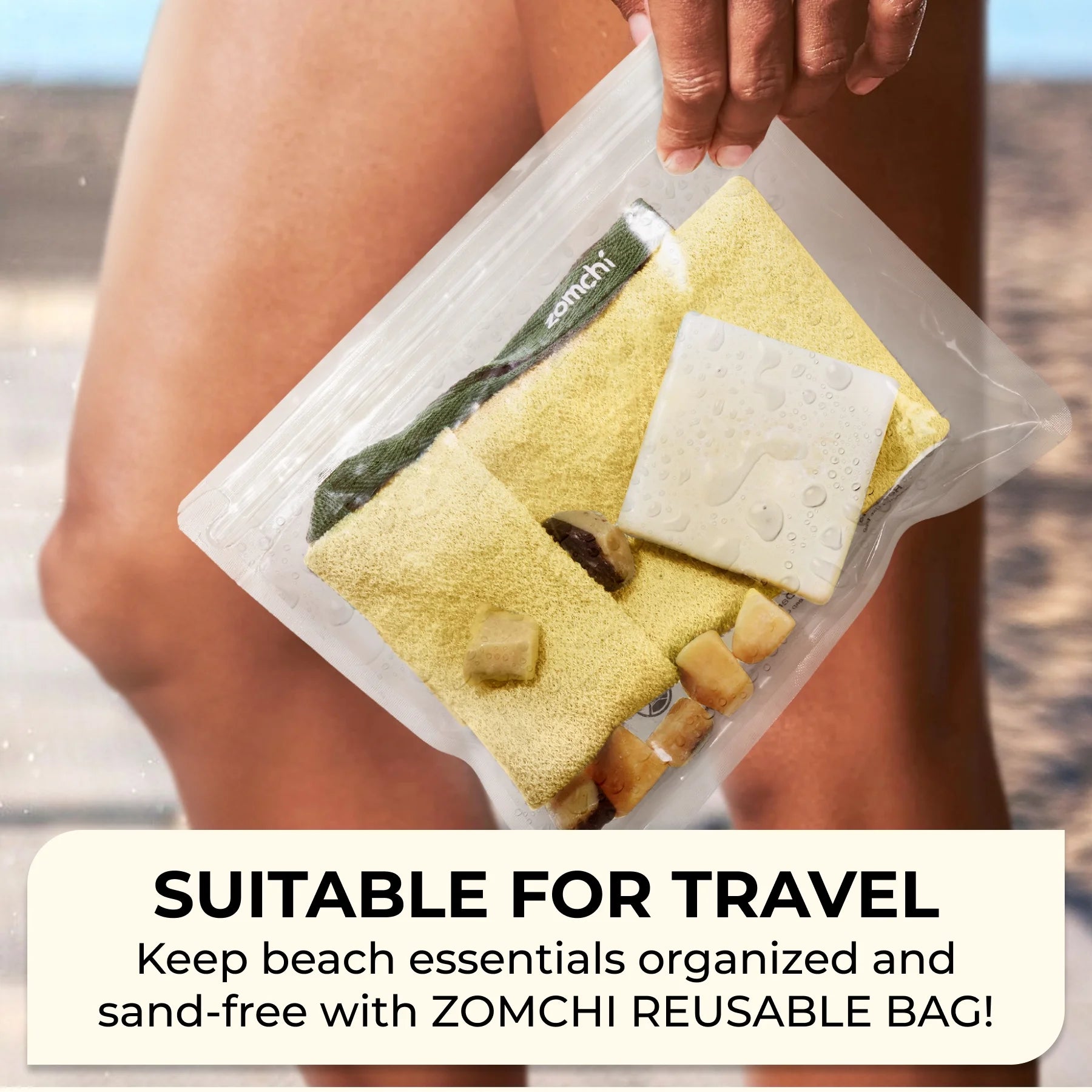 2-Pack Exfoliating Soap Saver Bags for Bar Soap, Dual-Textured Wash Pouches for Gentle & Deep Scrub (Yellow)