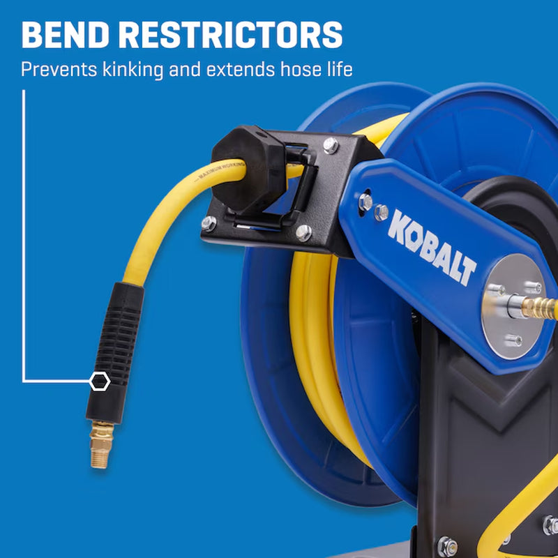 Retractable Hose Reel with 3/8-In X 50-Ft Hybrid Hose
