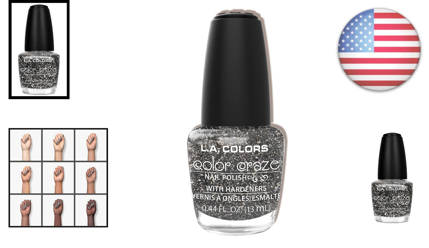 Glamorous Sparkling Diamonds Nail Polish 0.44Oz - Smudge Proof & Elegant Finish