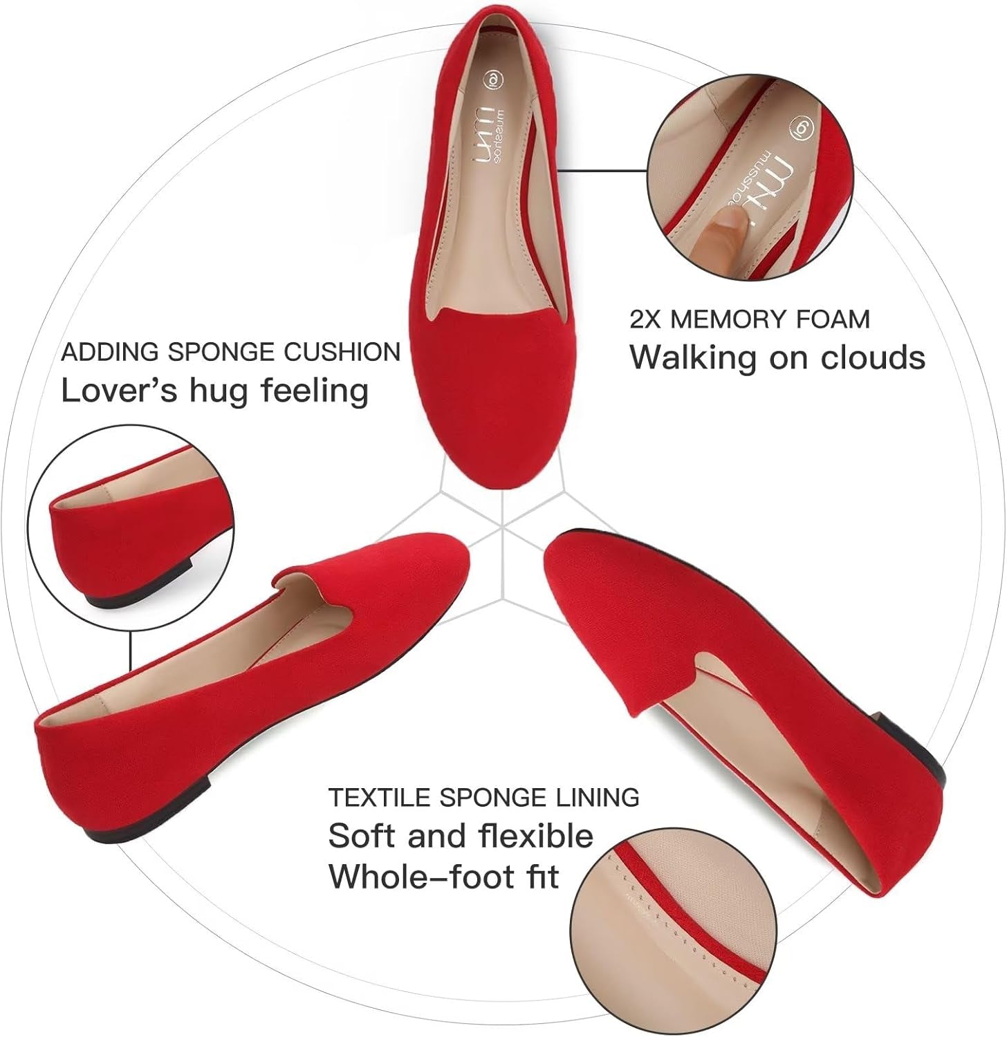 Comfortable Casual Women'S Flats:Round Toe Loafers for Women:2025 Dressy Ballet Flats for Working Women Aged 25-50 Business Office Walking Wedding