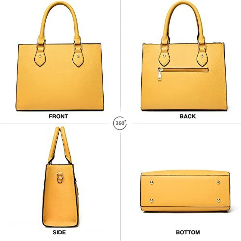 CHICAROUSAL Crossbody Purses and Handbags for Women PU Liz Mustard Yellow