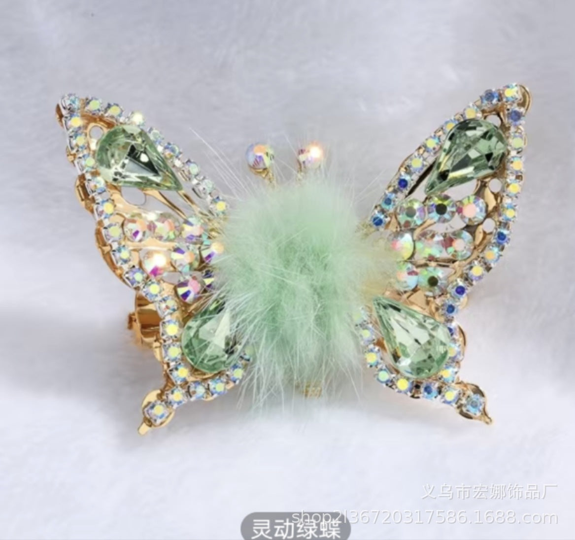 Jewel Entrusted Butterfly Pendant – Elegant Symbol of Transformation