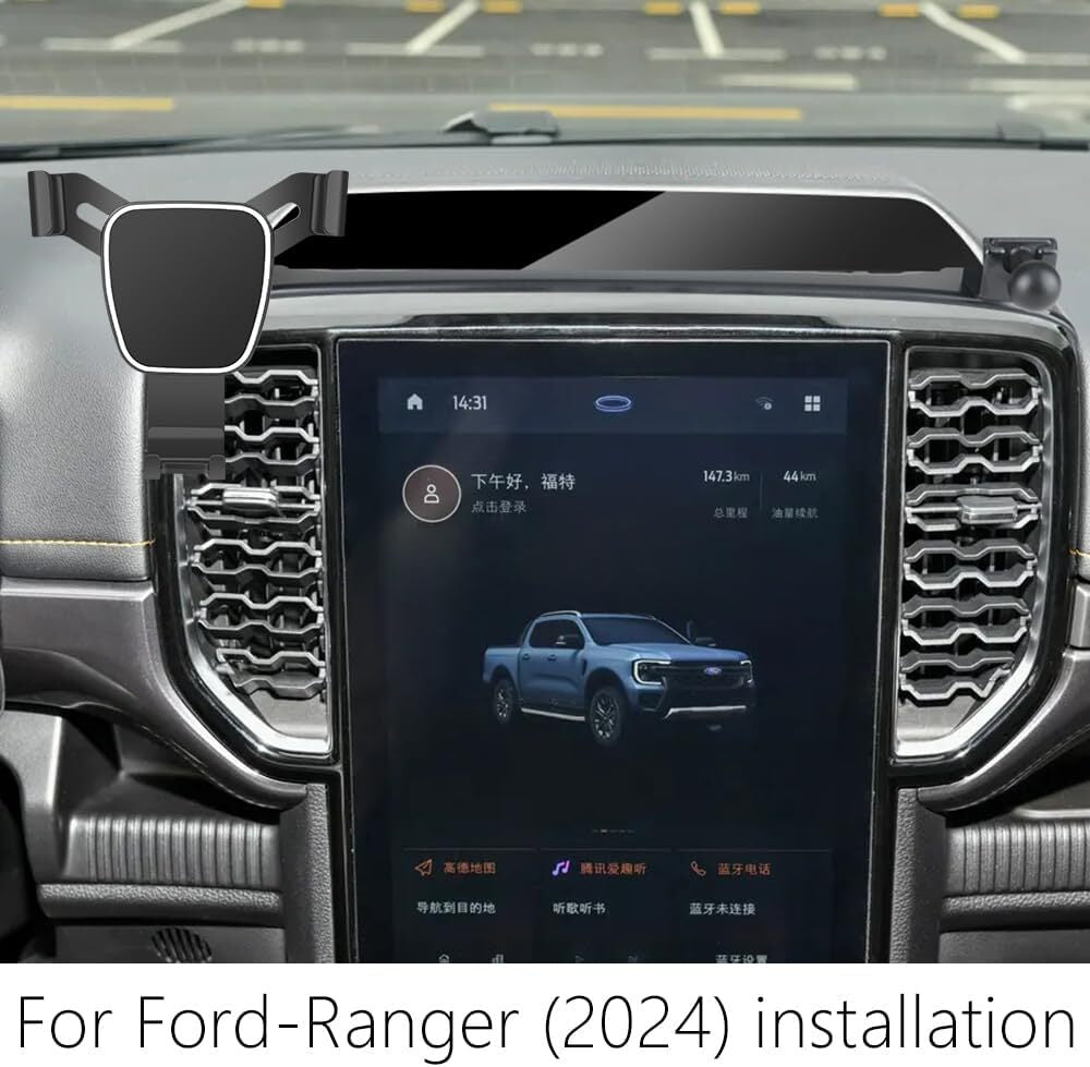 Car Phone Holder for Ford Ranger 2024 Crew Cab Raptor Auto Accessories