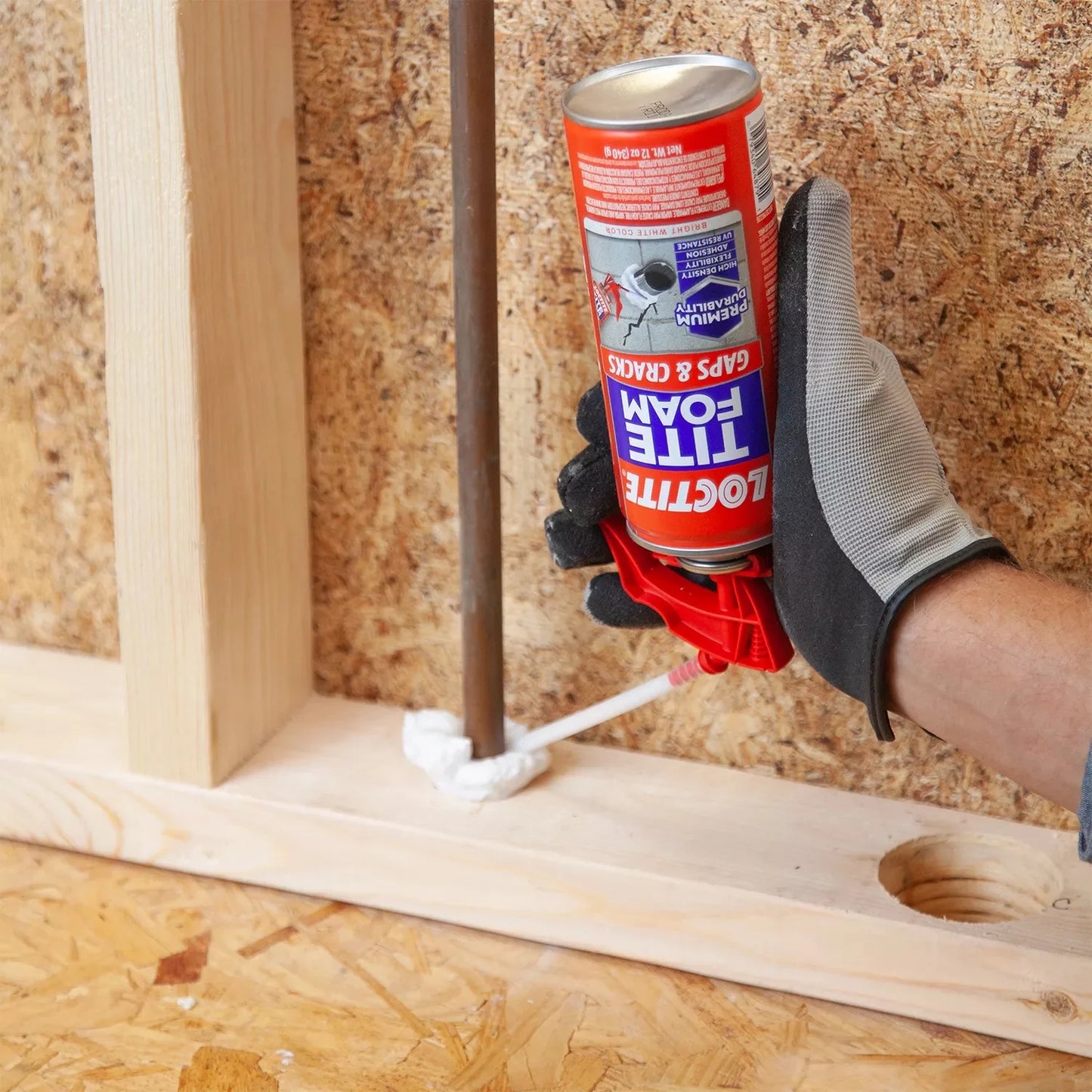 Tite Foam Insulating Foam Sealant Gaps & Cracks, Pack of 1, White 12 Oz Can