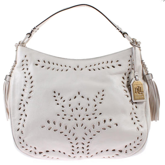 Womens Barlow Jamie Genuine Leather Embroidered Hobo Handbag